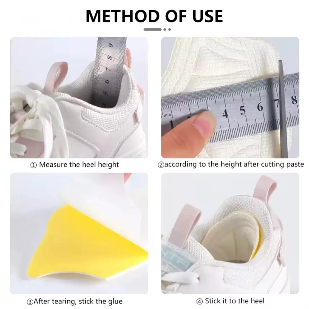 5Pairs Insoles for Shoes Patch Heel Pads for Sport Shoes Adjustable Size Feet Pad Insole Heel Protector Back Sticker Shoe Pad